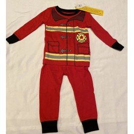 Old Navy Kids 2-piece Firefighter Pajamas Size 18-24 Months NWT