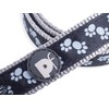 Petface Signature Padded Dog Lead, Medium, Black Paws