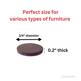 CASAMAX Premium Felt Furniture Pads - 45 Pieces – Ultimate Floor Protectors for Hardwood, Tile & Laminate – Keep Your Floors Scratch-Free! (45)