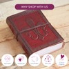 Fleur de Lis Leather Journal 13.5 x 18.5 cm Handmade