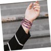 KONTONTY 2Pcs Emperor Stone Bead Bracelet Smooth Surface Natural Stone