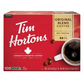 Tim Hortons Premium Medium Roast K-Cup Coffee Pods, Original Blend, 100 ct. - 100 K-Cups