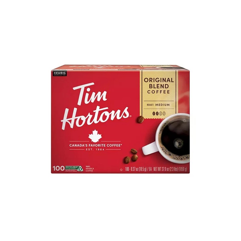 Tim Hortons Premium Medium Roast K-Cup Coffee Pods, Original Blend,