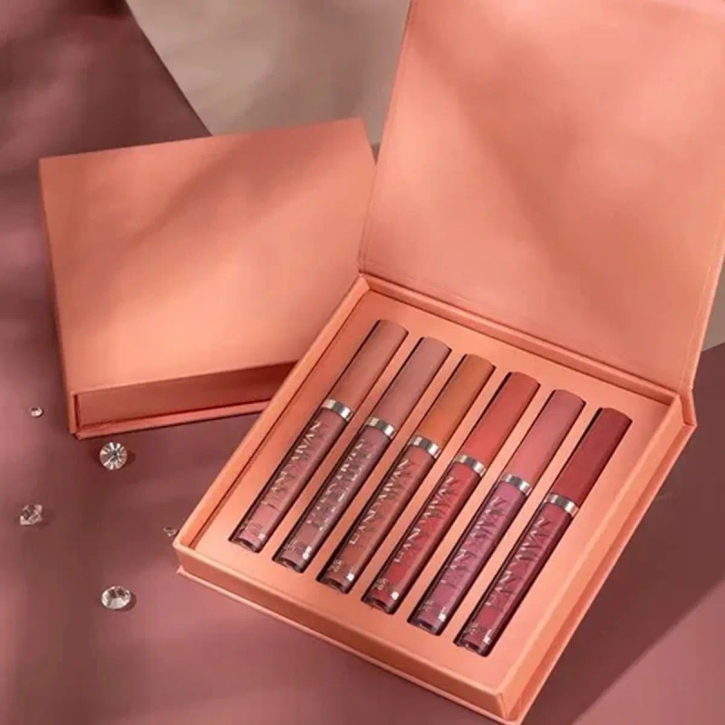 Set De Pintalabios Mate, Paquete De 6 Mascarillas Labiales G