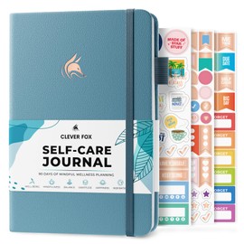 Clever Fox Self-Care Journal – Wellness & Daily Reflection Notebook – Mental Health & Personal Development Journal – Self-Care, Meditation & Mood Journal for Women & Men – A5 Size (Aquamarine)