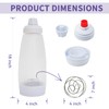 Pancake Batter Dispenser, 2 Pack Pancake Mix Dispenser with Whisk