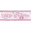 Baby Shower 6ft Banner Pink Girls – Cute Elephant &