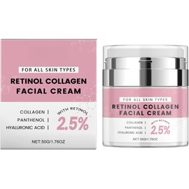 Crema Facial con Retinol — Hidratación Suave y Nutritiva, Ayuda a Mejorar la Apariencia de la Piel para un Acabado Suave y Luminoso, Textura Ligera para Uso Diario