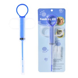 Pill Dispenser Cat, Medication Feeder Pet, Reusable Pusher Syringe with Safety Soft Tip, Pill Assist Tablet Dispenser for Cats Dogs Small Animals