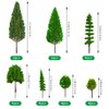 MOMOONNON 25pcs Model Trees Model Train Scenery Mixed Miniature Trees