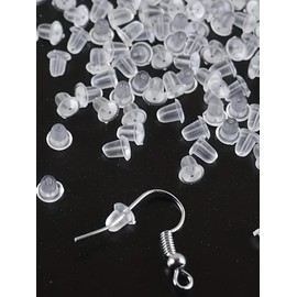 Simple Silicone Ear Plug, Earplug Waterproof, Ear Safety Backstop Stopper for Summer, Prevent Earrings From Slipping, Basic Diy Jewelry, Cute Cool Female Jewelry Accessories As Gifts for Her for Women & Girls for Daily Use, Girl Accessories
