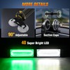 Nilight 40LED Green White Emergency Strobe Traffic Advisor Light Bar