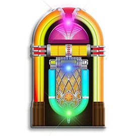 1950's Jukebox Light Up Flashing LED Lapel Pins (Set of 5)