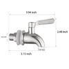 Walkinginrain Beverage Dispenser Replacement Spigot,Stainless Steel Spigot for Water Dispenser,Drink