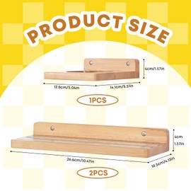 FURAOMEILI for Tonie Shelf Magnetic,Oak for Toniebox Figures Storage, Wall Floating Shelf for Kids Room,Living Room(Wood Color)