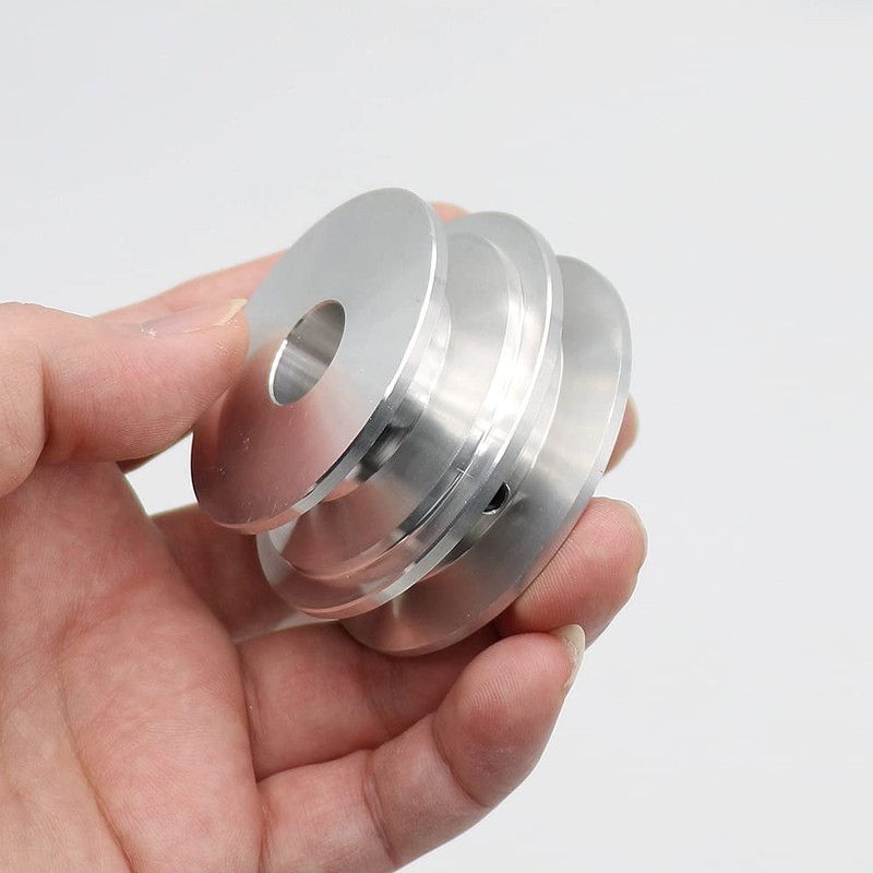 Aluminum Alloy Pulley Double Groove 50/60mm 8-20mm Fixed Bore Pulley
