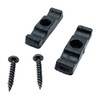 Large Black Turn Buttons & Screws Latch Thumb Catches Black
