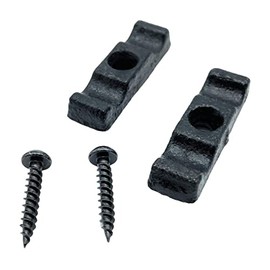 Large Black Turn Buttons & Screws Latch Thumb Catches Black 50mm for Shed Doors Garden Animal Pens Rabbit Hutch Pack of 2.