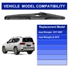 EMITHSUN 13" Rear Wiper Blades Replacement For Jeep Wrangler 2017
