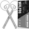 Walfos 2 pieces Danish dough whisk, premium stainless steel bread