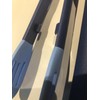 Mad Hungry Silicone 9" Slotted Tongs 3 Pack Blue Heat