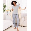 Litherday Women's Pyjamas Set Short Sleeve Cotton Pjs Loungewear Soft