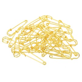 YOKIVE 32 Pcs Safety Pins, Large Metal Sewing Pins | Craft Making, Great for Clothing, Knitting, Sewing (Gold Tone, 2-Inch)