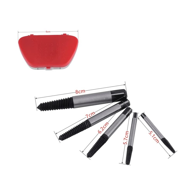 5pcs Broken Screw Extractor Bit Set Easy Take Out Damaged