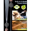 Pavezo 5-Inch High Pressure Handheld Shower Head with 10-Mode Powerhead,