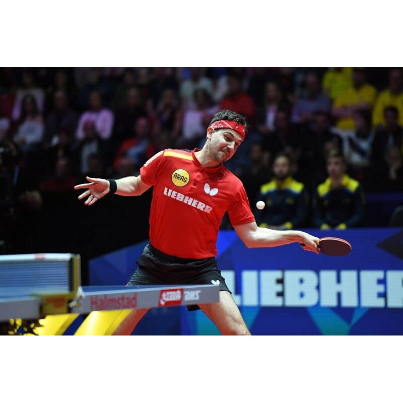 Butterfly Timo Boll Ruby Table Tennis Bat, Red / Black