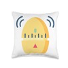 Egg Timer Eggtimer Kitchen Timer Cooking Baking Throw Pillow