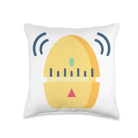 Egg Timer Eggtimer Kitchen Timer Cooking Baking Throw Pillow