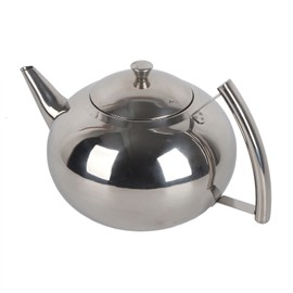 2L 201 Stainless Steel Teapot Coffee Tea Pot Kettle with Removable Infuser Filter