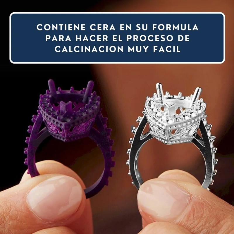 Impresora 3d Resina Calcinable Para Joyeria 3dmaterials 1kg