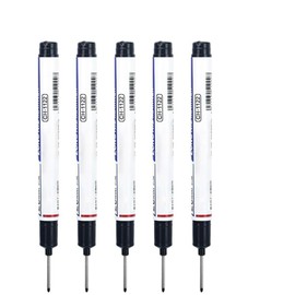 Marcador de Agujeros Profundos de 20 mm con Punta Larga, Tinta Permanente e Impermeable, Herramienta de Marcado para Carpintería y Baño (Negro)