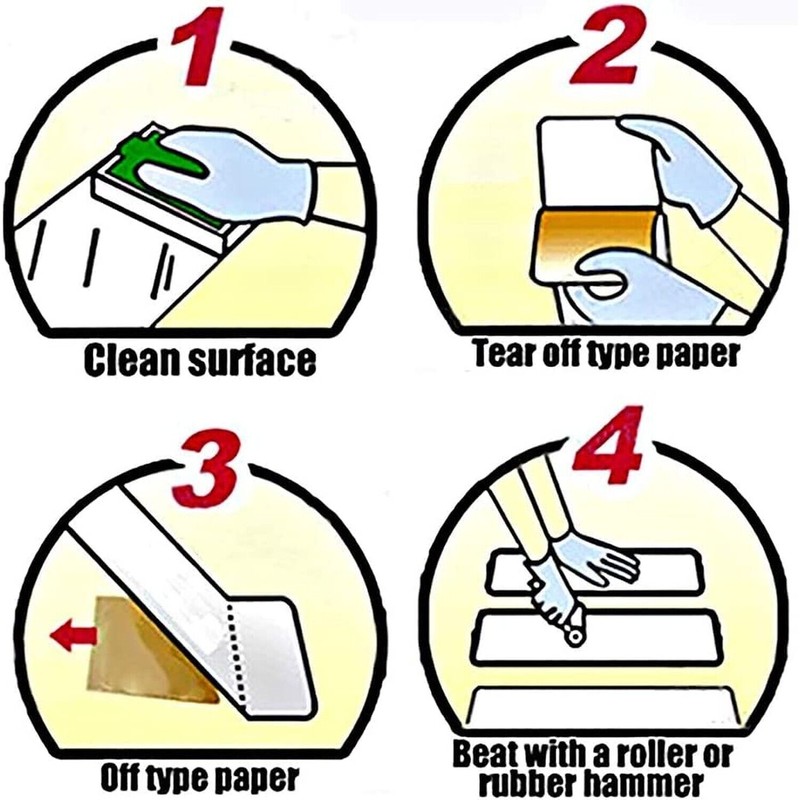 Yorwe Anti Slip Tape Transparent, More Clear and Comfortable Safety