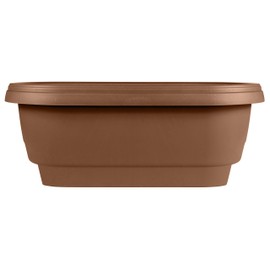 Bloem Deck Balcony Rail Planter, 24", (477245-1001), Chocolate Brown