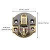 SDTC Tech 4-Pack Antique Bronze Decorative Hasp Retro Jewelry Box