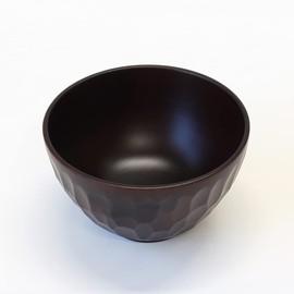 Kishu Lacquerware WR-455752 Kakuda Seibei Shoten Bowl, Bokoboko Bowl, S, Wooden, Nano Coat, Dishwasher Safe, Dark Brown