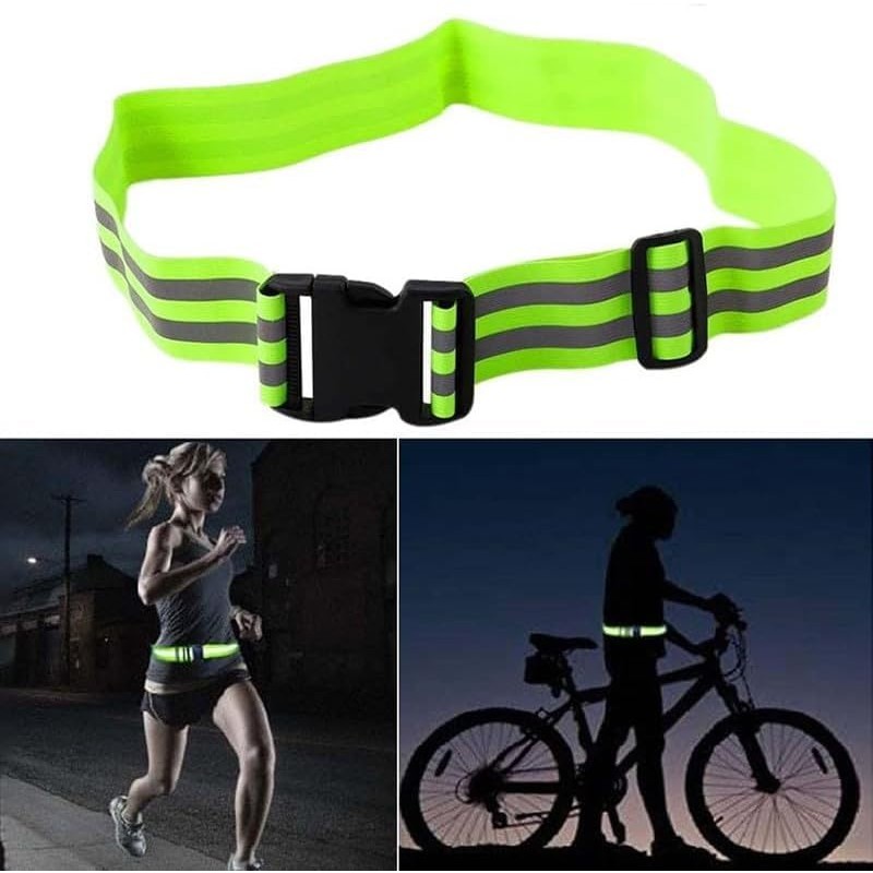 FineGood Reflective Taski Reflective Belt, Fluorescent Belt, Improved Night Visibility,
