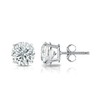 Men's 14k White Gold Round Simulated Cubic Zirconia Diamond Stud