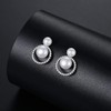 VIKI LYNN Freshwater Cultured Double Pearl Stud Earrings for Women