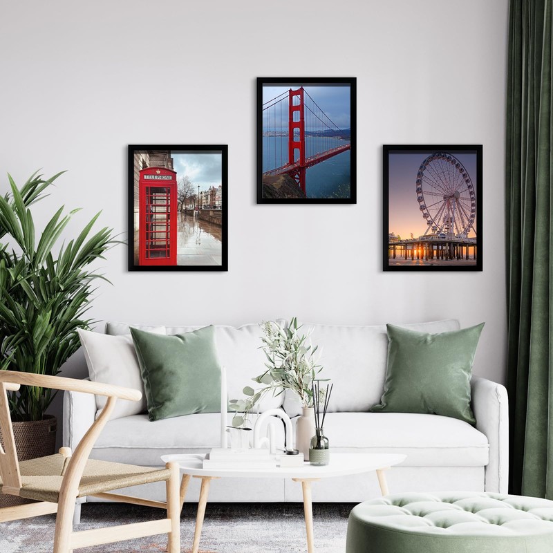 BESCRCL 8x10 Picture Frame Wall Hanging or Tabletop Photo Frame,