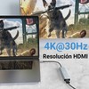 JESWO USB C HUB, 6 en 1 Adaptador Multipuerto USB