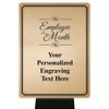 Customized Employee of The Month Plaque Award, 6"X8" Gold Color