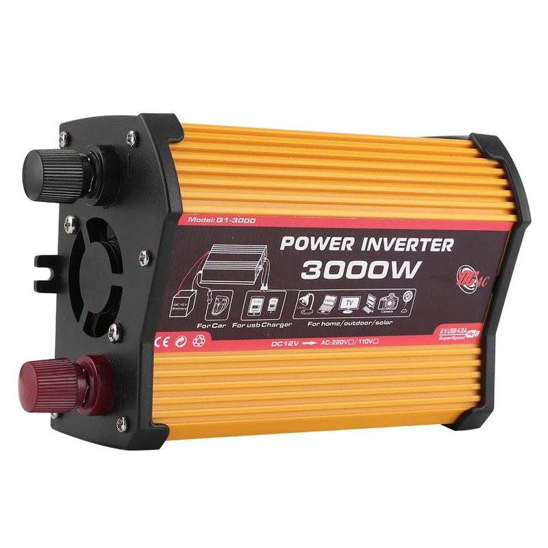 3000W Power Inverter Auto AC Converter Modified Sine Car Adapter