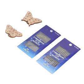 Needle Minder Magnet, Versatile Beech Wood Needle Protector, Long Lasting Secure Hold with Needles for Sewing (#2)