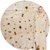CASOFU Burritos Tortilla Throw Blanket, White Elephant Gift for Adults