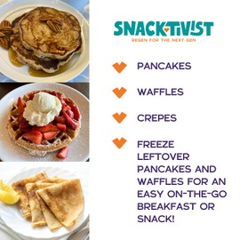 Snacktivist Foods - Gluten-Free, Vegan, Pancake & Waffle Mix, Non-GMO, Egg-Free, Dairy-Free, 23 Ounce