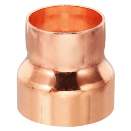 PATIKIL 2 1/8" to 1 3/4" ID Copper Reducer, 99.9% Pure Copper Reducing Coupling Pressure Fitting Pipe Tube Connector Adapter with Sweat Solder Connection for HVAC Refrigeration System